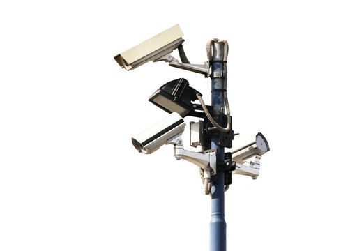security camera isolated