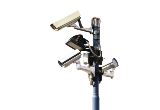 security camera isolated