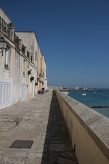 Fototapeta na wymiar Italy, Salento: Foreshortening of old Otranto.