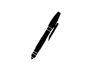 Fountain pen icon isolated on white background. Fountain pen simple silhouette. Web site page and mobile app design vector element.