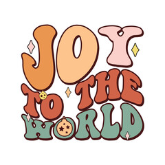 Fototapeta premium joy to the world Retro 