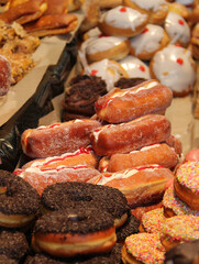 A Display of a Variety of Freshly Made Small Cakes.