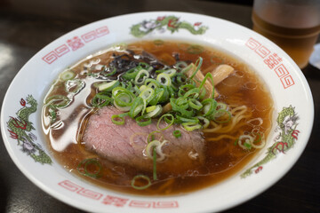 とても美味しい日本の醤油ラーメン