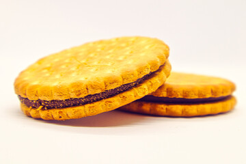 Keks - cookies on a white background - with copy space