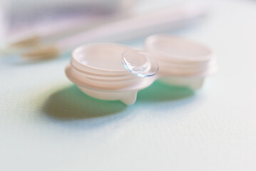 Contact lenses and lens case