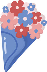 Hand Drawn bouquet for wedding illustration