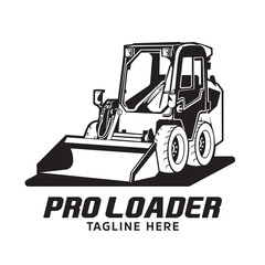 Loader vector illustration, perfect for Building equipment company logo design