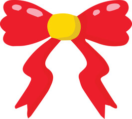 Hand Drawn cute ribbon illustration