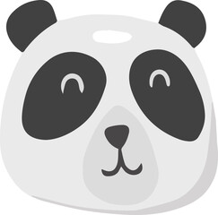 Hand Drawn cute panda face illustration