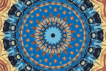 Vector mandala color ornament background