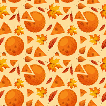 Pumpkin Pie Pattern Images – Browse 3,878 Stock Photos, Vectors, and Video