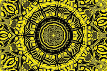 Vector colored abstract round mandala background