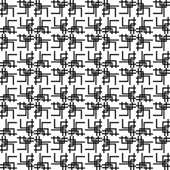 Crosses seamless ornament. Geometric pattern. Folk illustration. Tiles wallpaper. Vector art. Ethnic motif. Tribal backdrop. Geometrical background. Digital paper, textile print, web design, abstract