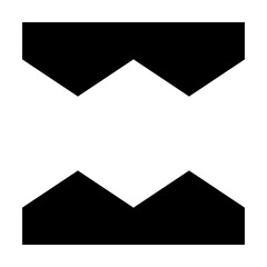 abstract futuristic trendy geometric in black shape design. creative contemporary for design element decoration.