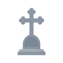 Tombstone isolated on white background