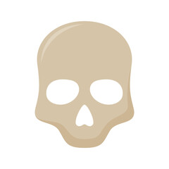 Skull isolated on white background