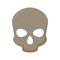 Skull isolated on white background