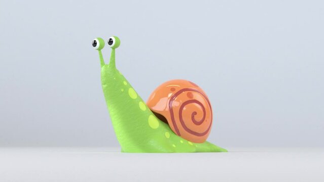 3D snail animation