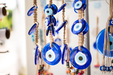 The Evil eye, souvenir from holiday. The most common to buy in the Mediterranean destinations such...