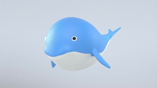 3D whale animation