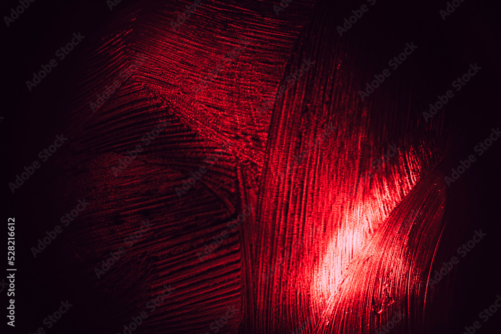Poster Beautiful abstract surreal texture on a light pastel dark magic. Background pattern for design. Macro photography view..