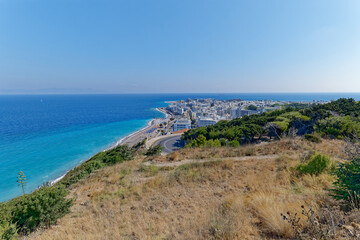 The beautiful view in Rhodes