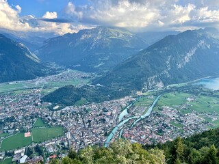 Fototapeta na wymiar Top of Interlaken - Harder Kulm