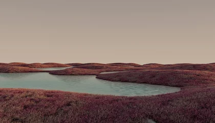 Rolgordijnen 3d landscape © Javier