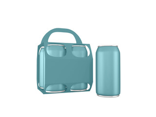 Transparent Soft Drinks Can Packaging Image