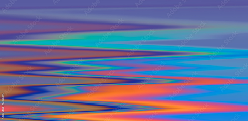 Poster Glitched and distorted texture of a broken computer screen.