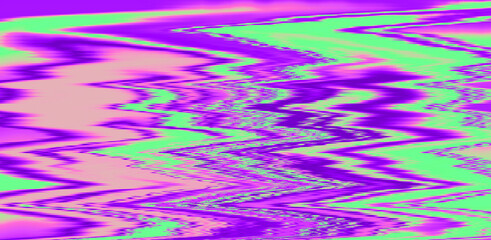 Fototapeta na wymiar Glitched and distorted texture of a broken computer screen.
