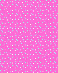 Abstract geometric background with white and green small scale polka dots