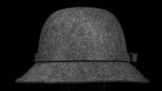 footage of hat dark background 