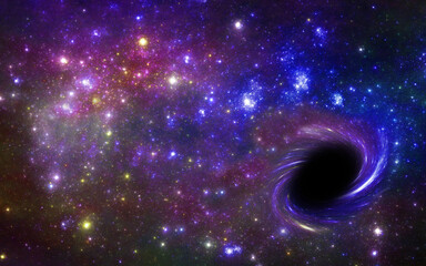 Cosmic nebula, black hole,  .helix, galaxies and the shining stars