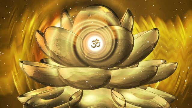 golden Tibetan Bowls with omm symbol