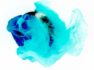 Fototapeta premium blue crystal koi mineral. Abstract background, 