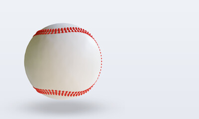 3d Sport Ball Baseball rendering left view