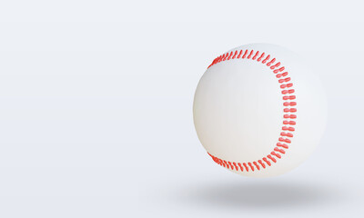 3d Sport Ball Baseball rendering right view