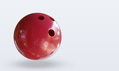 3d Sport Ball Bowling Ball rendering left view