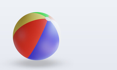 3d Sport Ball Beach Ball rendering left view