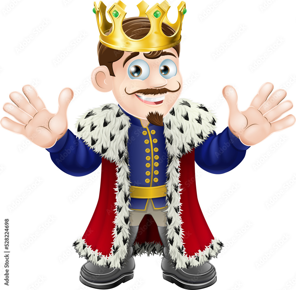 Wall mural cute king man