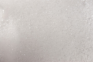 Detergent foam in a sink