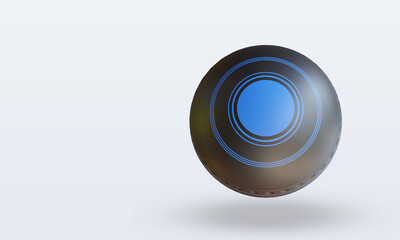 3d Sport Ball Lawn Bowls rendering top view