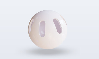 3d Sport Ball Wiffleball rendering front view