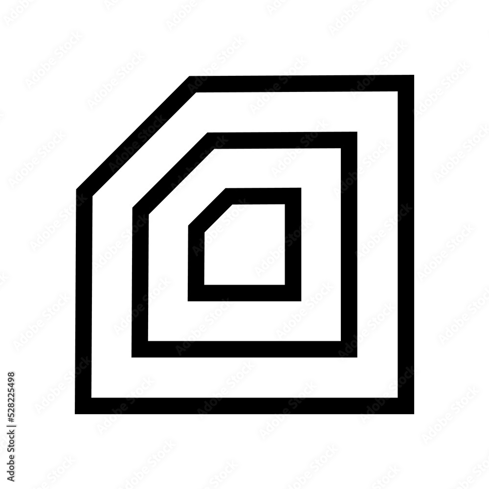Poster abstract futuristic shape icons for ui ux website or design element. creative geometric design eleme