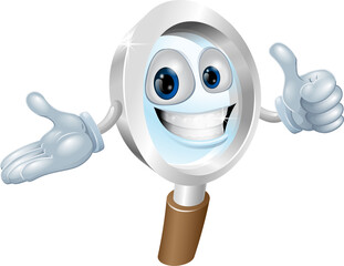 Search mascot character illustration