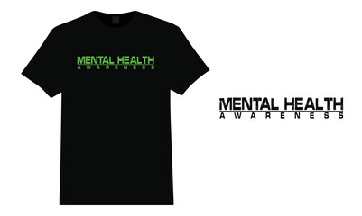 Mental Health Awareness T-Shirt Illustration