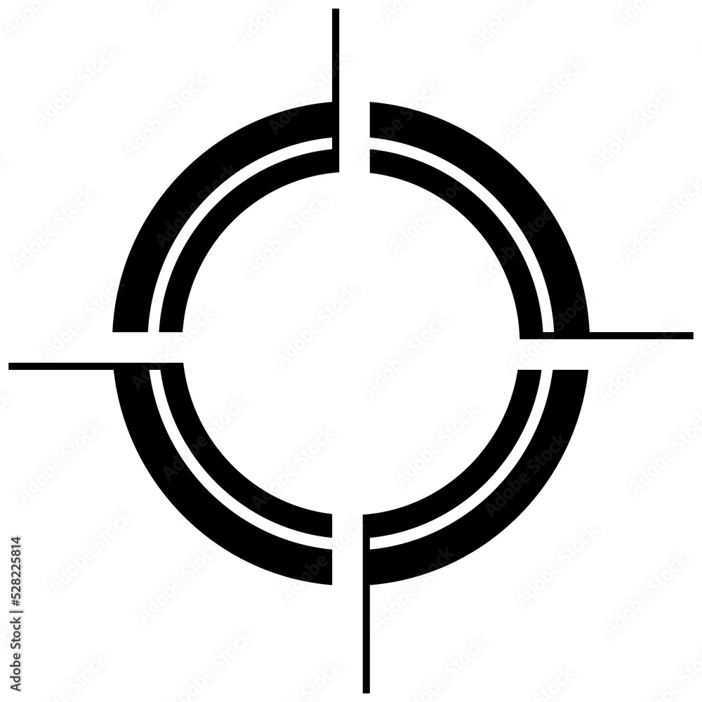 Poster abstract futuristic shape icons for ui ux website or design element. creative geometric design eleme