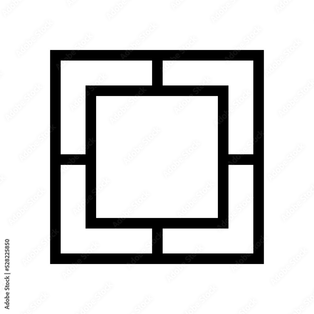 Poster abstract futuristic shape icons for ui ux website or design element. creative geometric design eleme
