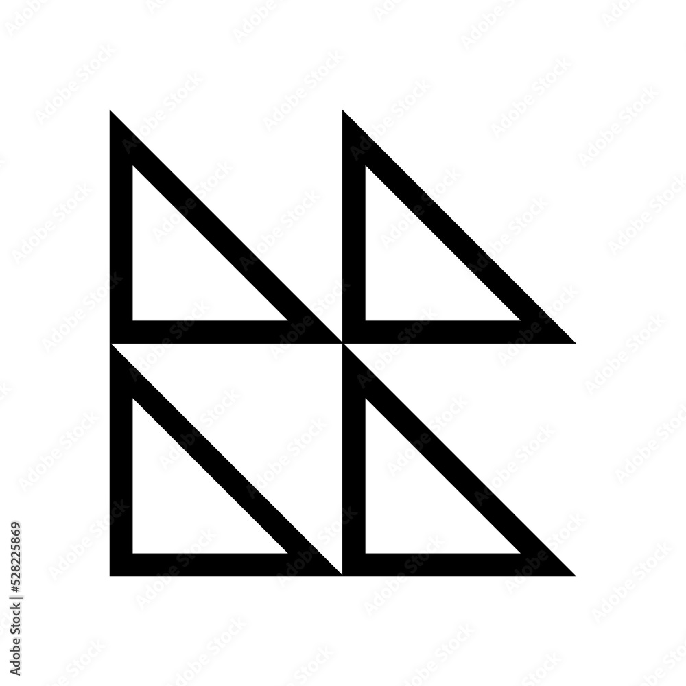 Poster abstract futuristic shape icons for ui ux website or design element. creative geometric design eleme
